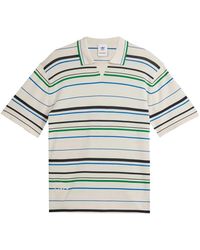 adidas - X Wales Bonner Striped Short-Sleeve Polo Shirt - Lyst