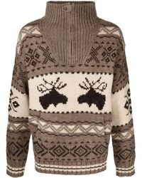 Polo Ralph Lauren - Moose Intarsien-Pullover - Lyst