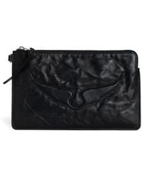 Zadig & Voltaire - Angel Pouch Wings Cow Burnish Bags - Lyst