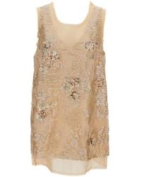 Hui Milano - Orazio Embellished V-Neck Blouse - Lyst
