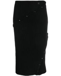 Courreges - High Waist Rok - Lyst