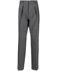 Fendi - Elasticated-waistband Wool Tailored Trousers - Lyst