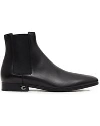 Gucci - Double G Leather Chelsea Boots - Lyst