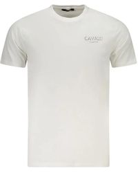 Roberto Cavalli - Logo-Embroidered T-Shirt - Lyst