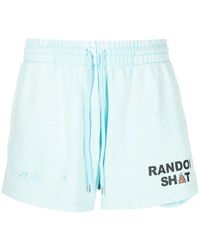 Natasha Zinko - Drawstring Cotton Track Shorts - Lyst