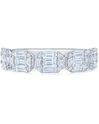 Kwiat - 18Kt Diamond Sunburst Partway Band Ring - Lyst