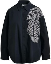 Essentiel Antwerp - Iliza Feather-Detail Shirt - Lyst