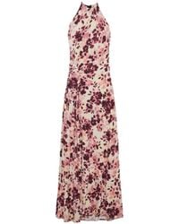 Jonathan Simkhai - Cerin Floral-Print Draped Maxi Dress - Lyst