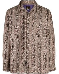Needles - Button-Up Overhemd Met Paisley-Print - Lyst
