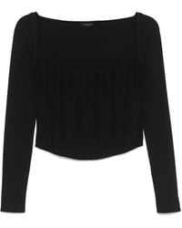 Mugler - Boning-Detail Sweater - Lyst
