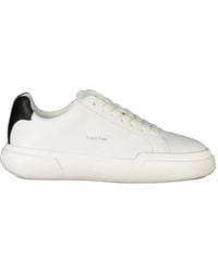 Calvin Klein - Bianco Polyurethane Sneaker - Lyst