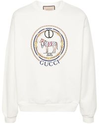 Gucci - Sweat-shirt GG brode en coton - Lyst