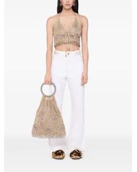 Rabanne - Sac Cabas En Crochet À Perles - Lyst