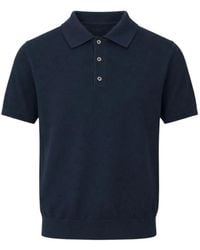 Diktat - Short-Sleeve Knitted Polo Shirt - Lyst