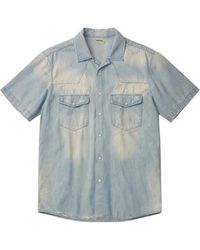 A PAPER KID - Denim Short-Sleeve Shirt - Lyst