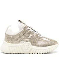 Philipp Plein - Runner Glitter-Embellished Sneakers - Lyst