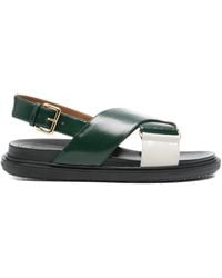 Marni - Criss-Cross Buckle Sandals - Lyst