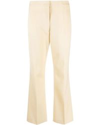 Jil Sander - High-Waisted Cropped Trousers - Lyst