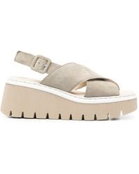 Gabor - Cross-Over Platform Sandals - Lyst