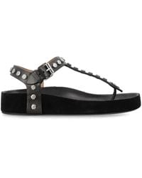 Isabel Marant - Enore Studded Leather Sandals - Lyst