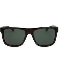 BOSS - Tortoiseshell-Effect Square-Frame Sunglasses - Lyst