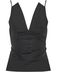 Barba Napoli - Top Con Cuello En V - Lyst