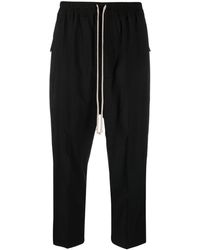 Rick Owens - Astaires Cropped Drawstring Trousers - Lyst