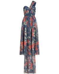 Markarian - Erica Chiffon Midi-Jurk - Lyst