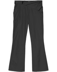 Hyein Seo - Belted Cropped Taffeta Trousers - Lyst