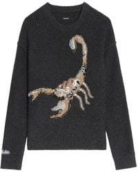 Zadig & Voltaire - Jordan Pullover mit Skorpion-Motiv - Lyst