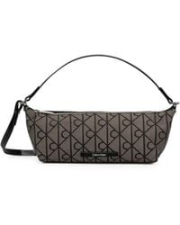 Calvin Klein - Monogram-Pattern Shoulder Bag - Lyst