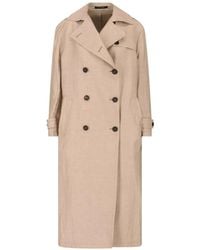 Tagliatore - Bonny Double-Breasted Belted Trench Coat - Lyst