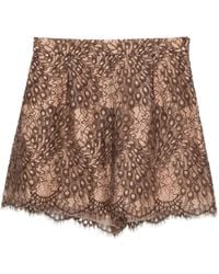 Shiatzy Chen - Shorts Scape-Of-Curve Con Stampa - Lyst
