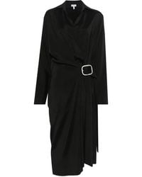Loewe - Midi-Jurk Met Ceintuur - Lyst
