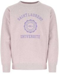 Saint Laurent - Universitè Crew Neck Sweatshirt - Lyst