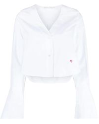 Palm Angels - Cropped Blouse - Lyst