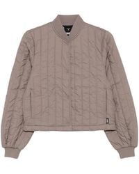 Rains - Quilted Bomber Jacket - Lyst