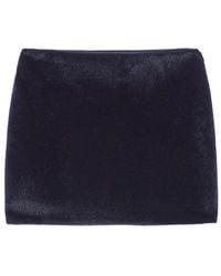 Apparis - Pia Faux-Fur Mini Skirt - Lyst