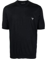Prada - Pull En Laine À Col Rond - Lyst