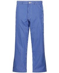 Comme des Garçons - Button-Fastening Striped Trousers - Lyst