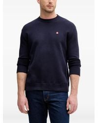 Benetton - Pullover Mit Logo-Patch - Lyst