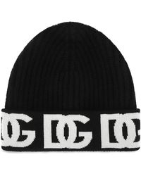 Dolce & Gabbana - Berretto Con Logo Jacquard - Lyst