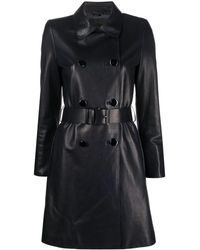 Giorgio Armani - X 10 Corso Como Leather Trench Coat - Lyst