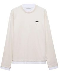 Prada - Logo Cotton T-Shirt - Lyst