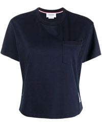 Thom Browne - Boxy Fit Cotton T-Shirt - Lyst