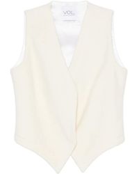 Vestiaire d'un Oiseau Libre - Gilet Smanicato Con Scollo A V - Lyst
