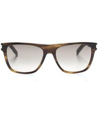 Saint Laurent - Sl 402 Square-frame Sunglasses - Lyst