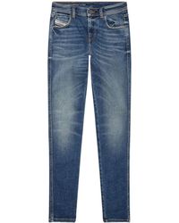 DIESEL - Jeans skinny Babhila a vita media - Lyst