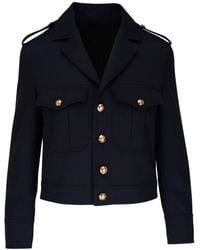 Nili Lotan - Lourdes Cropped Military Jacket - Lyst