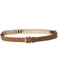 Miu Miu - Leather And Metal Belt - Lyst